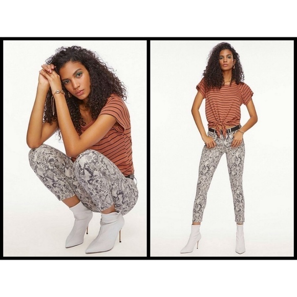 💕SANCTUARY💕 Snake Skin Print Ankle Skinny Je… - Picture 1 of 8